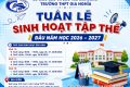 🌟 SÔI NỔI TUẦN SINH HOẠT TẬP THỂ ĐẦU NĂM HỌC 2026 – 2027 🌟