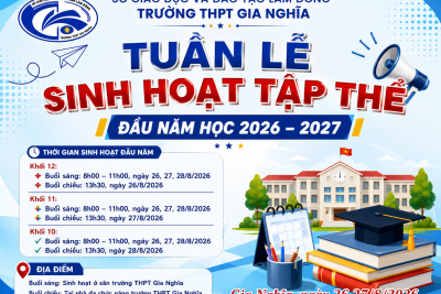 🌟 SÔI NỔI TUẦN SINH HOẠT TẬP THỂ ĐẦU NĂM HỌC 2026 – 2027 🌟