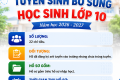 📢📢 THÔNG BÁO TUYỂN SINH BỔ SUNG HỌC SINH LỚP 10 🎓