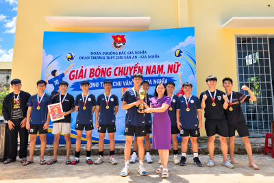🏐🔥GIẢI BÓNG CHUYỀN NAM, NỮ TRƯỜNG THPT CHU VĂN AN – GIA NGHĨA LẦN THỨ I 🔥🏐