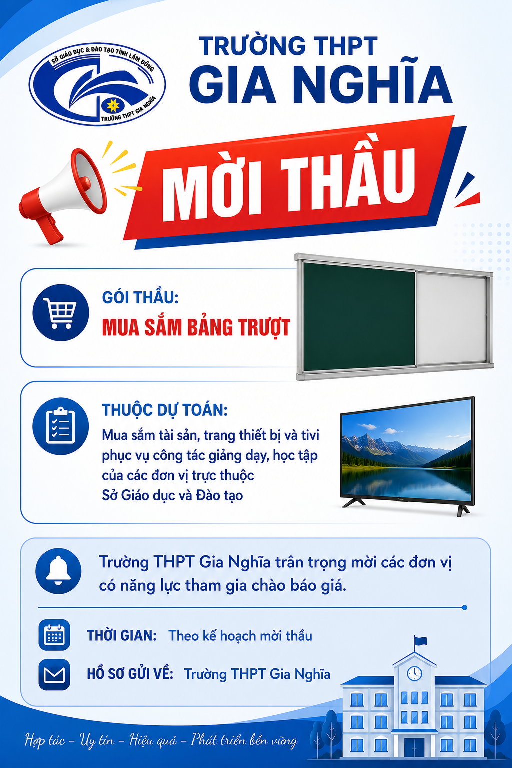 📢 THÔNG BÁO MỜI THẦU 📢 THÔNG BÁO MỜI THẦU